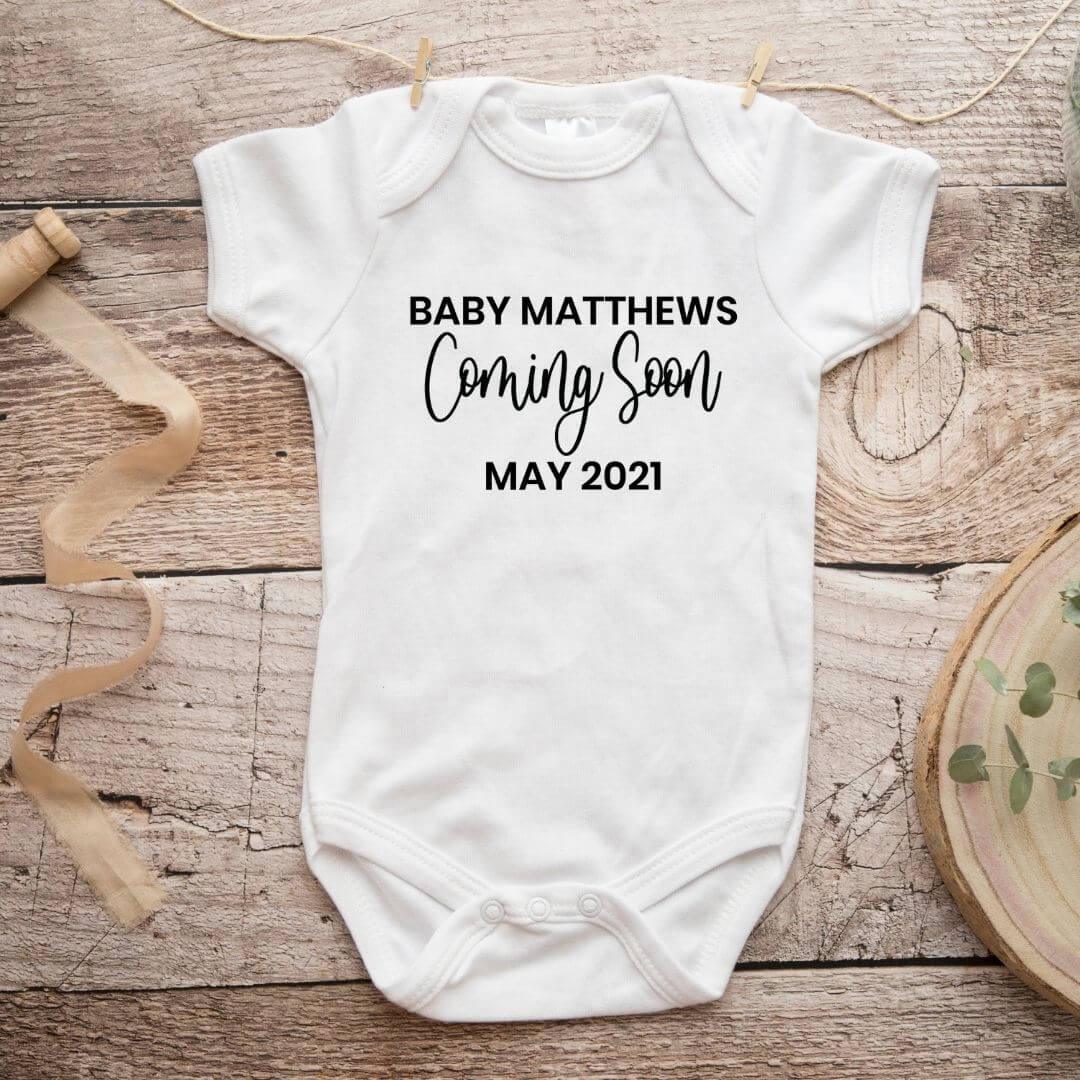 Baby coming best sale 2021 onesie