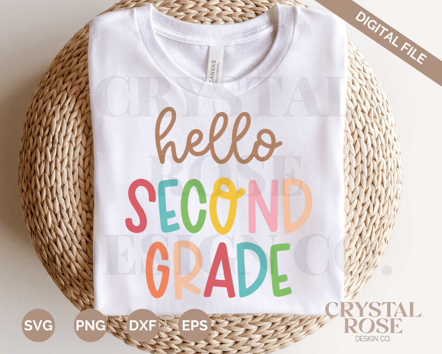 Hello Second Grade SVG | Teacher SVG