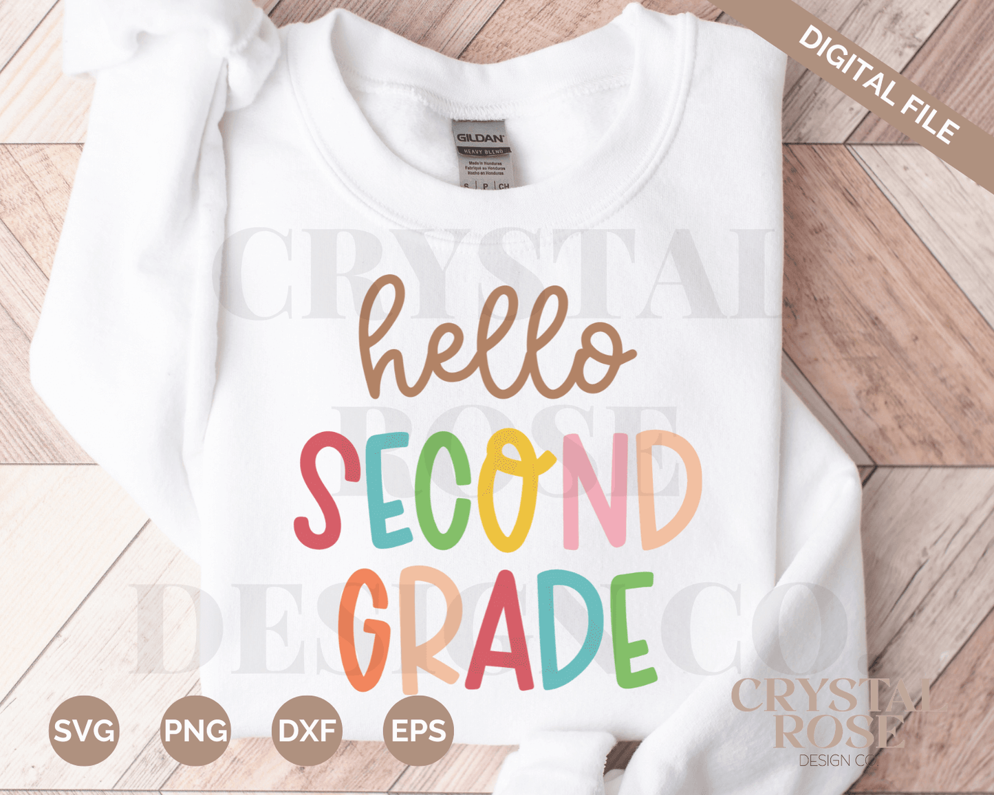 Hello Second Grade SVG | Teacher SVG