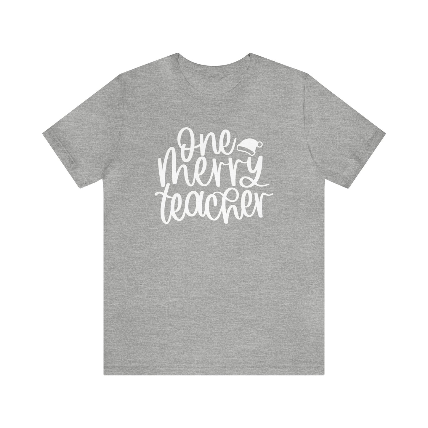 One Merry Teacher Christmas Shirt Short Sleeve Tee