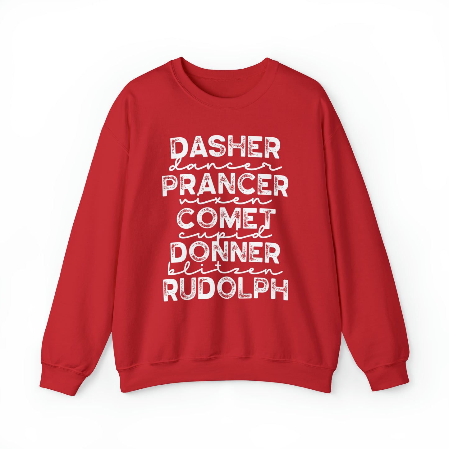 Reindeer Rudolph Christmas Crewneck Sweater