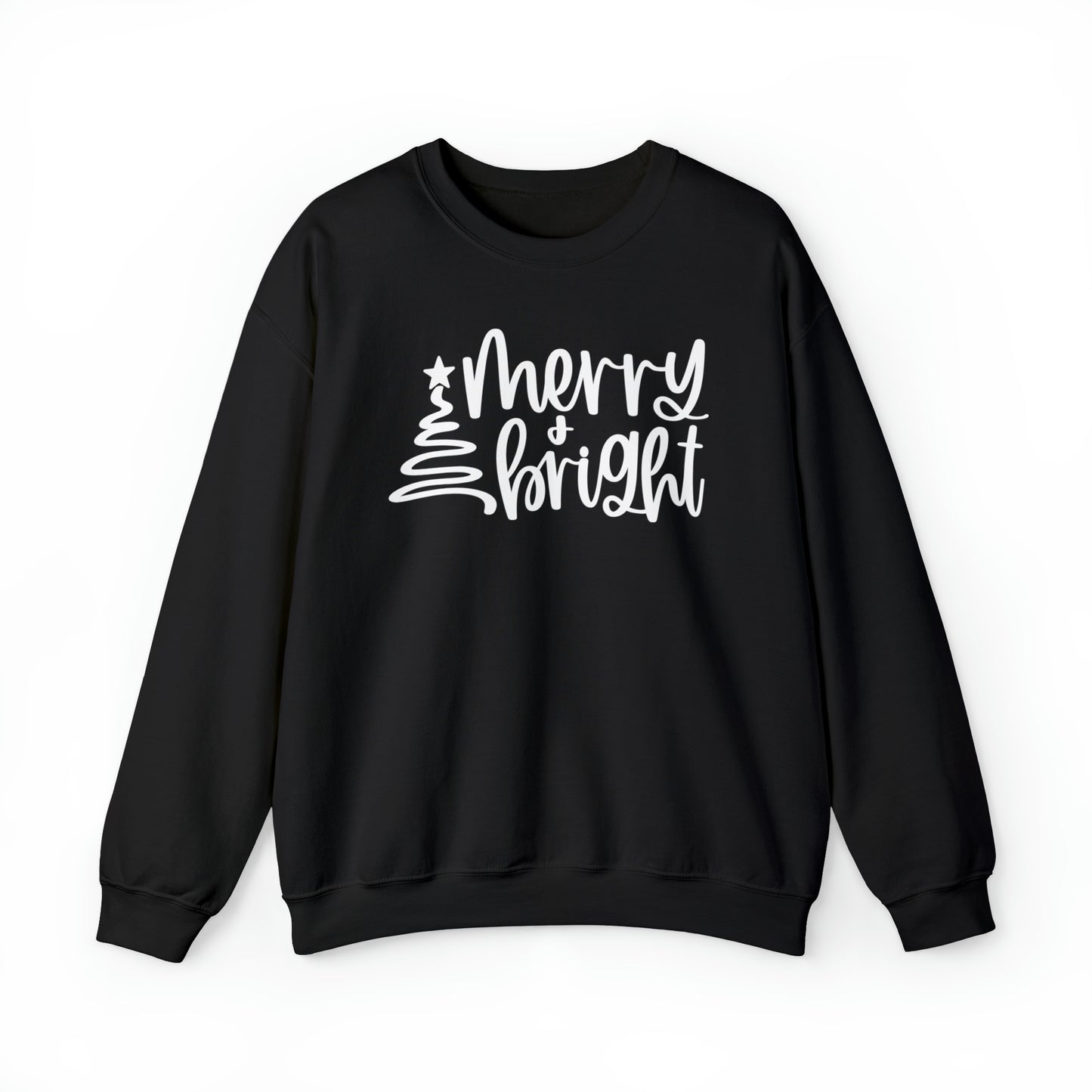 Merry and Bright Trees Christmas Crewneck Sweater
