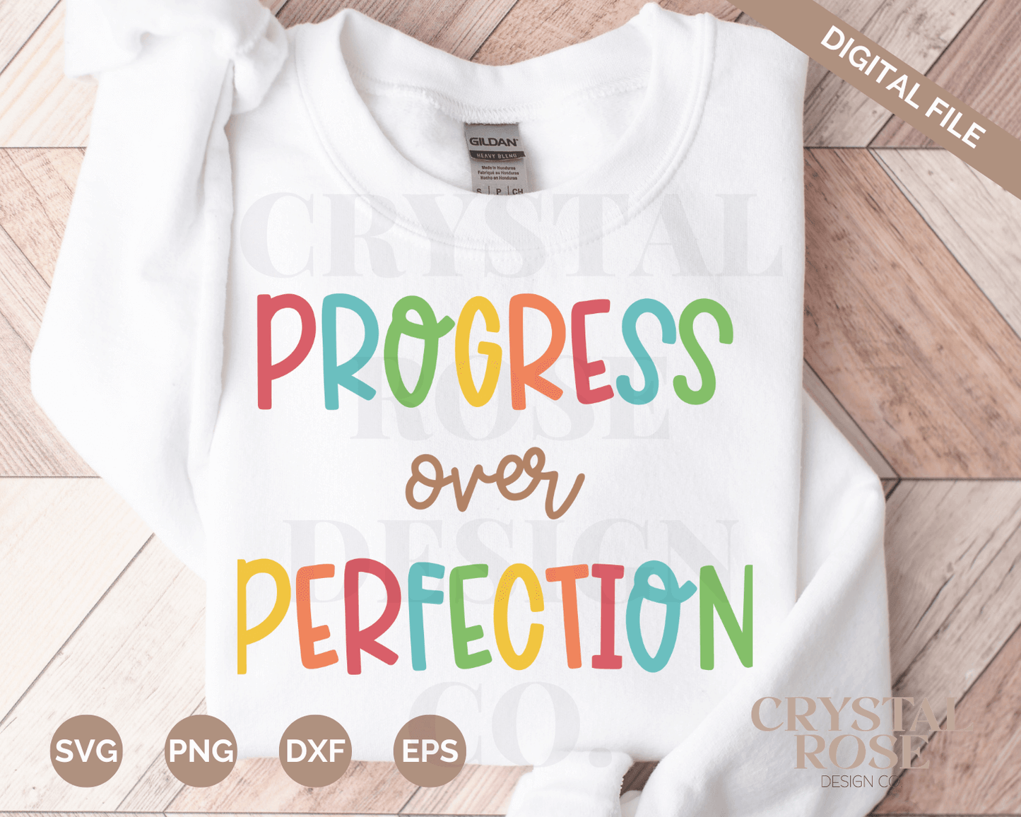 Progress Over Perfection SVG | Teacher SVG