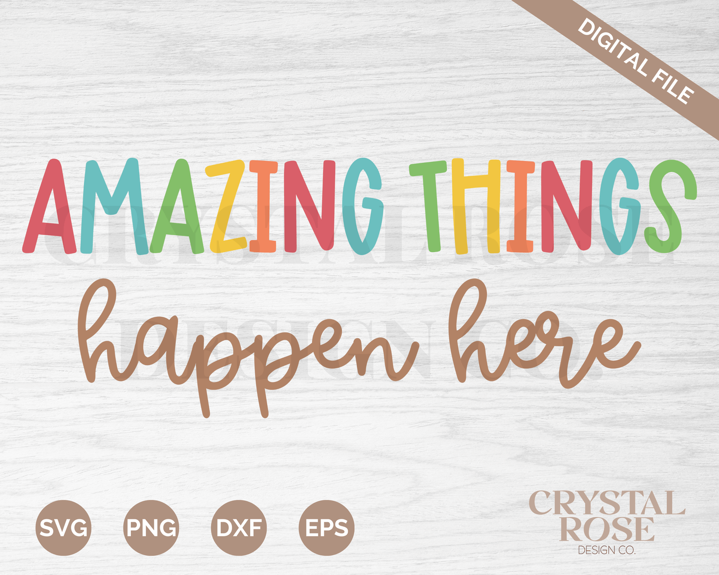 Amazing Things Happen Here SVG | Teacher SVG