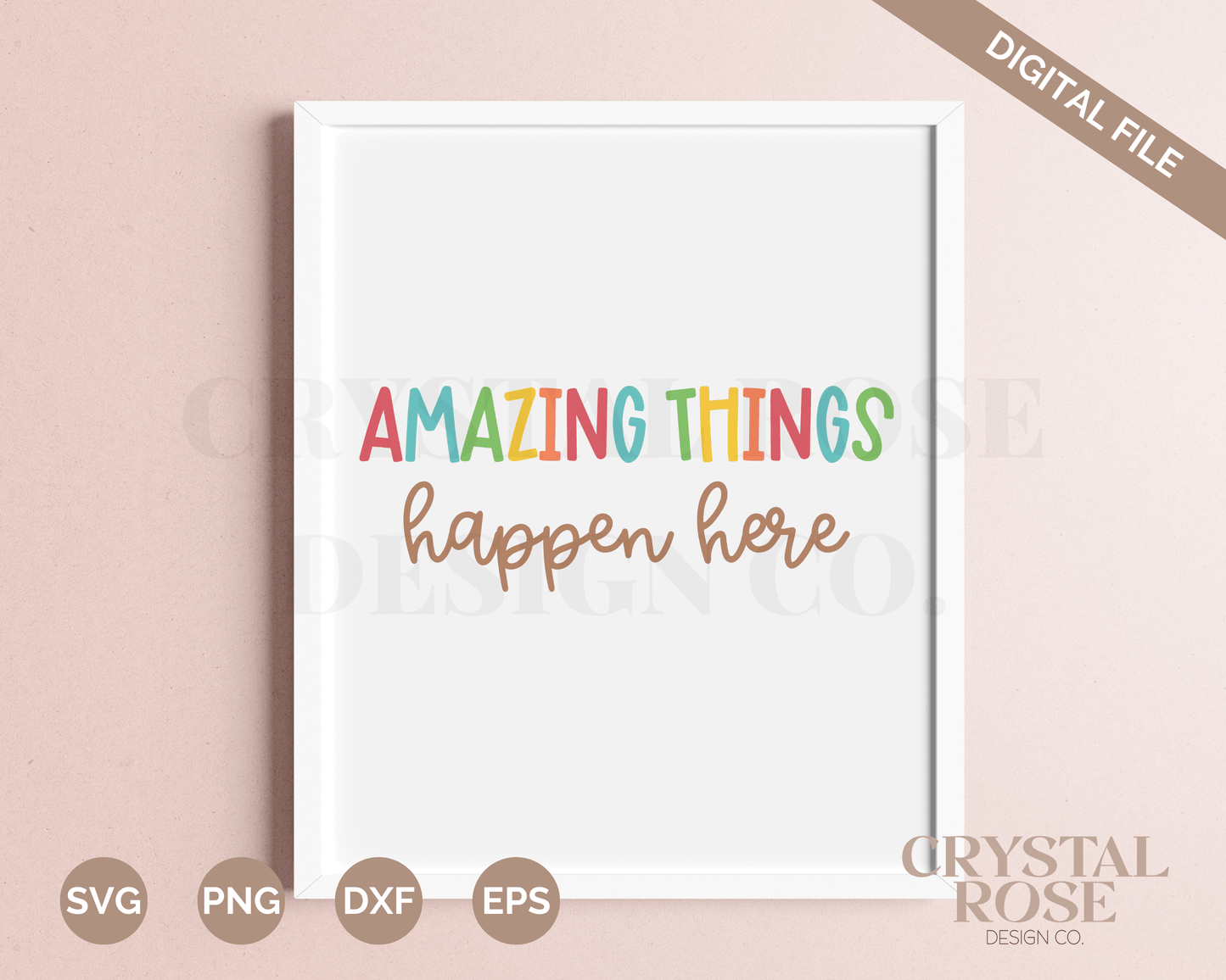 Amazing Things Happen Here SVG | Teacher SVG