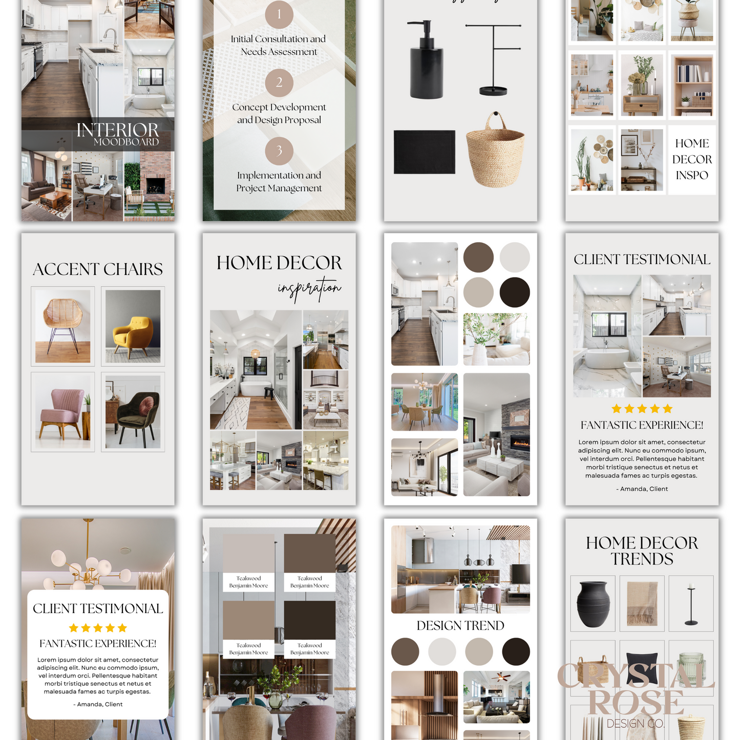 20 Editable Interior Designer Instagram Story Templates