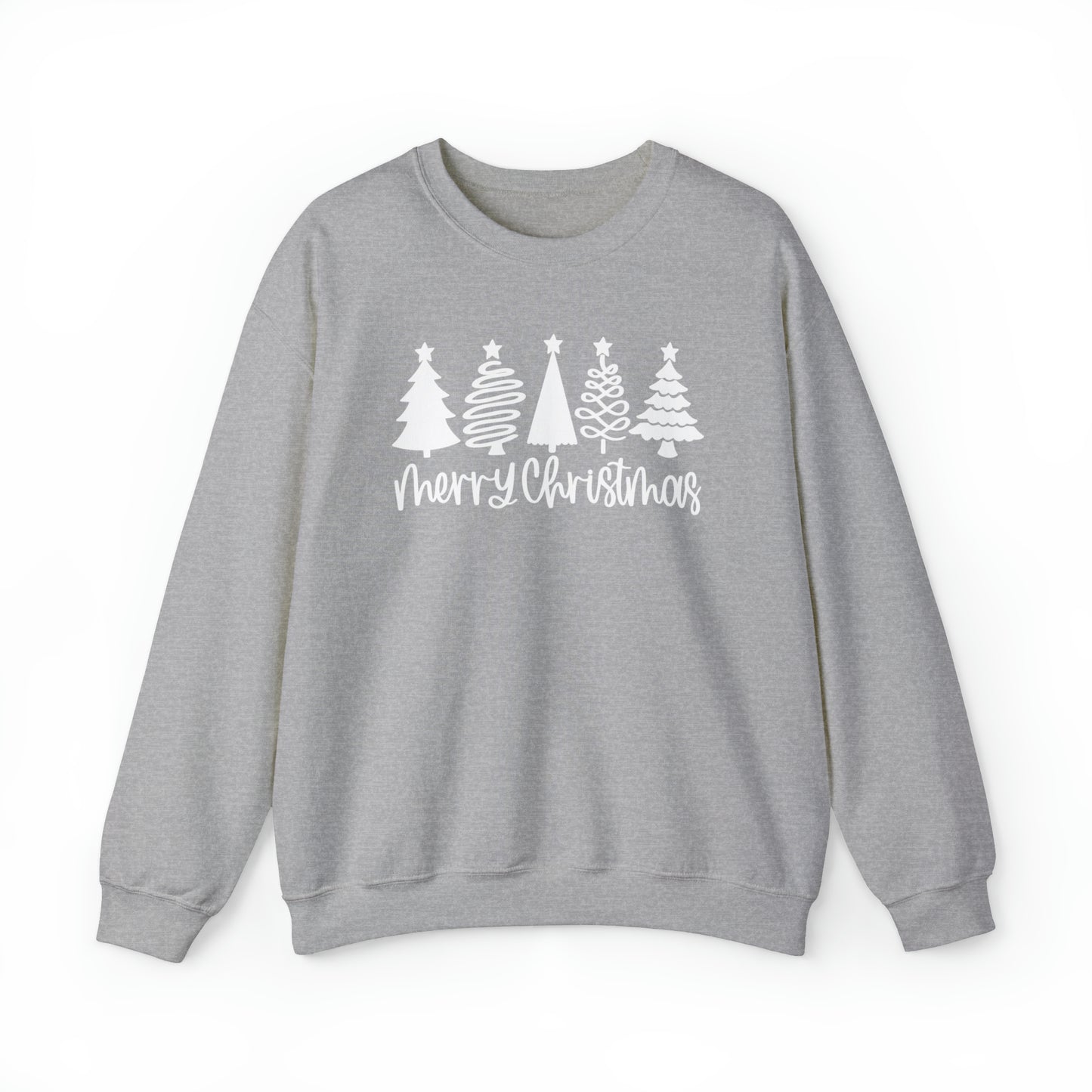 Merry Christmas Trees Christmas Crewneck Sweater