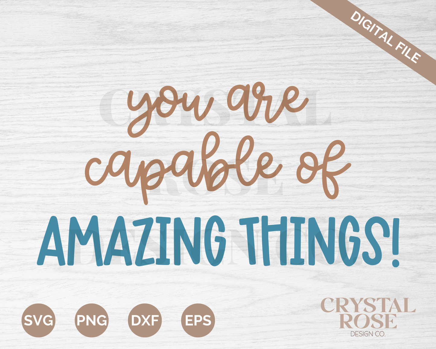 You Are Capable of Amazing Things SVG | Teacher SVG