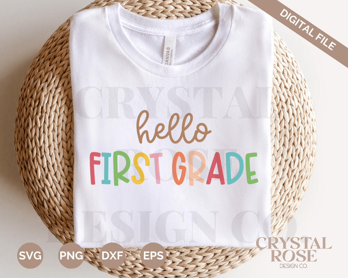 Hello First Grade SVG | Teacher SVG