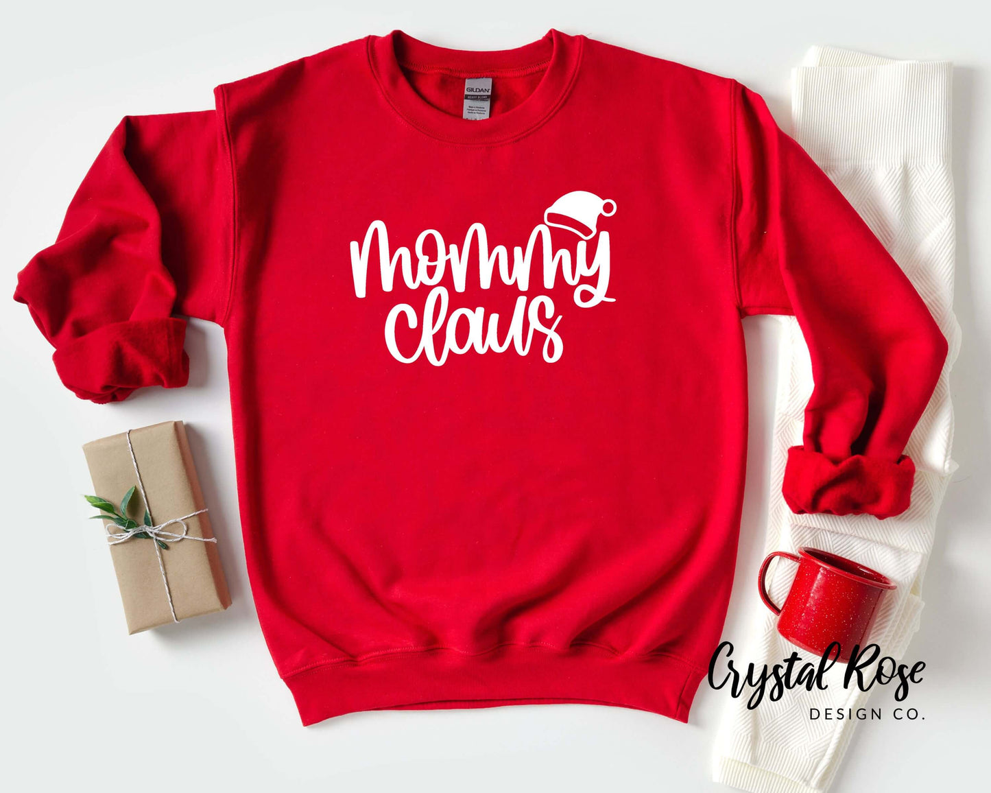 Mommy Claus Christmas Crewneck Sweater