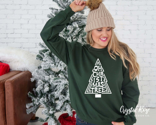 Oh Christmas Tree Christmas Crewneck Sweater