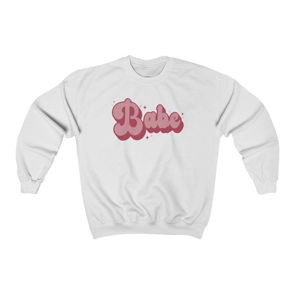 Retro Babe Crewneck Sweatshirt - Crystal Rose Design Co.