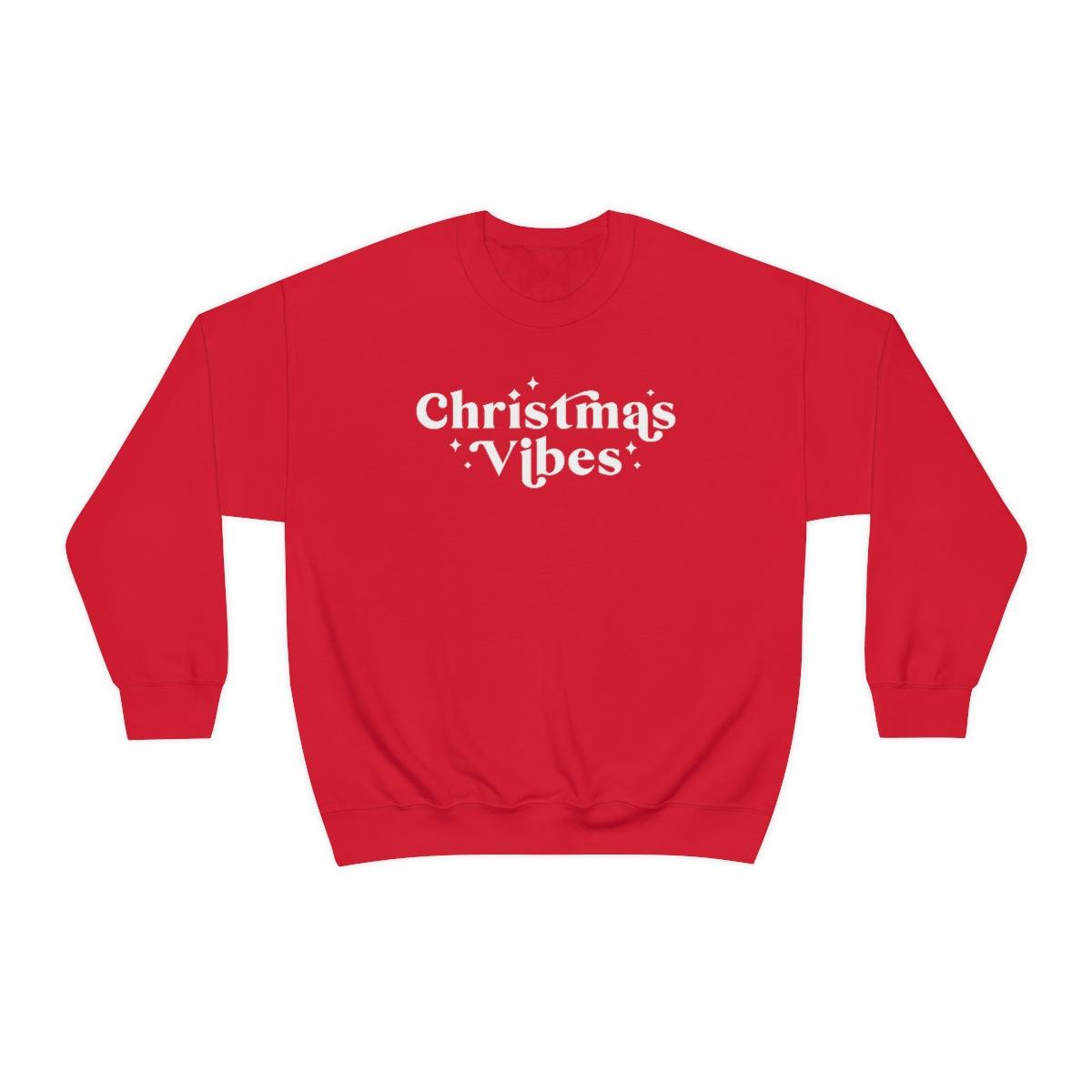 Christmas Vibes Christmas Crewneck Sweater - Crystal Rose Design Co.