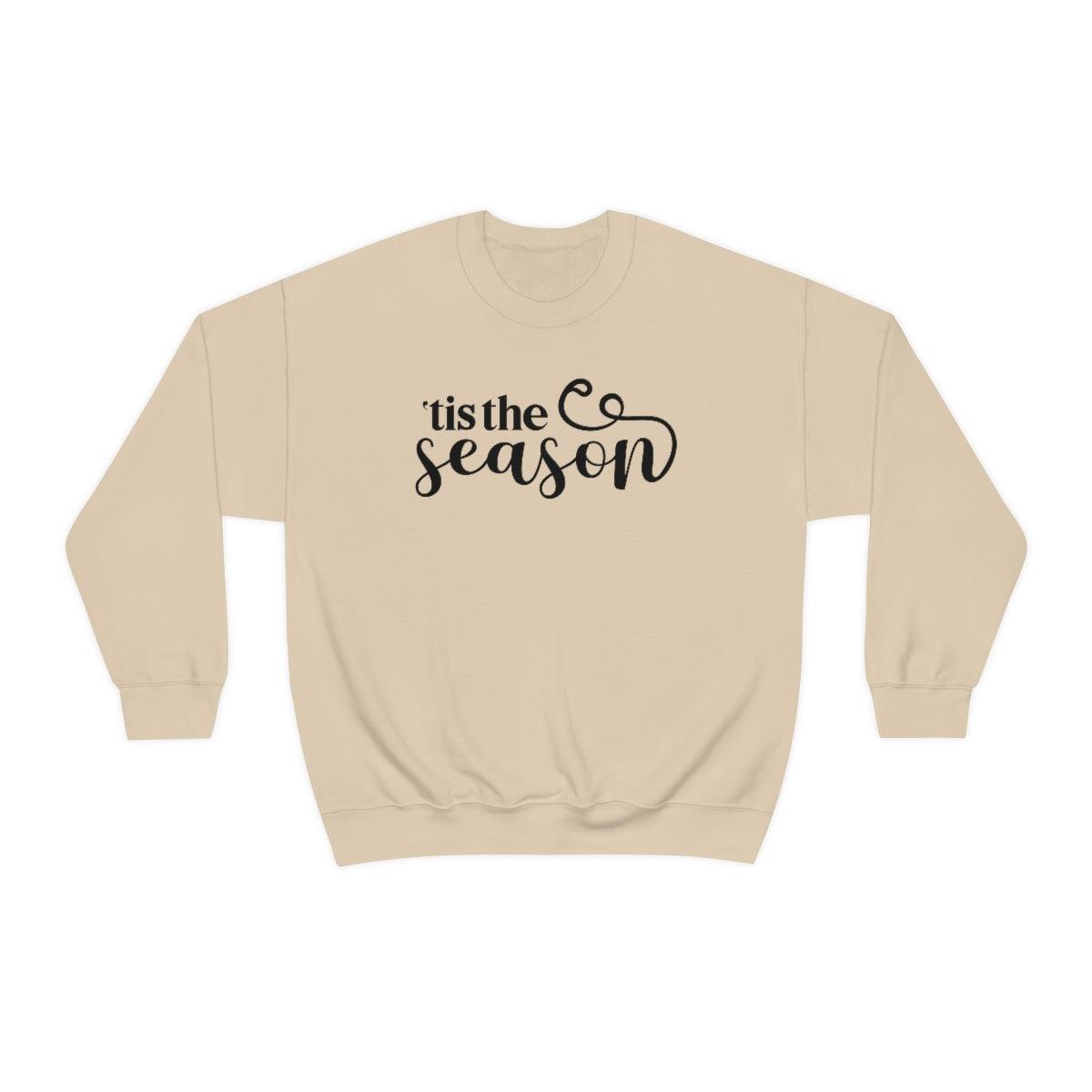 'tis the season Christmas Crewneck Sweater - Crystal Rose Design Co.