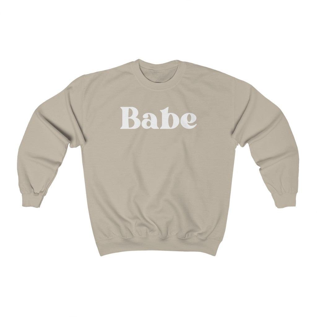 Babe Crewneck Sweatshirt - Crystal Rose Design Co.
