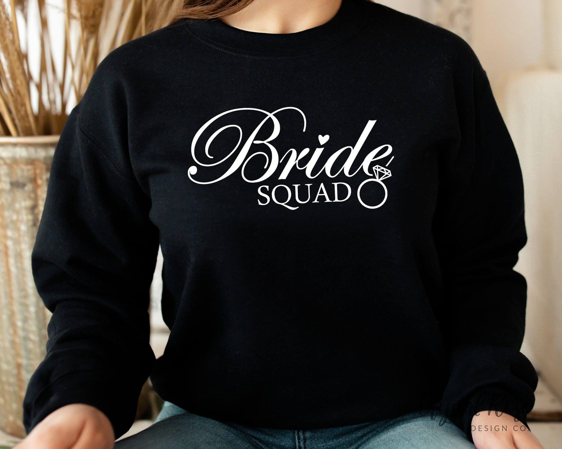 Bride Squad Bridesmaid Crewneck Sweatshirt - Crystal Rose Design Co.