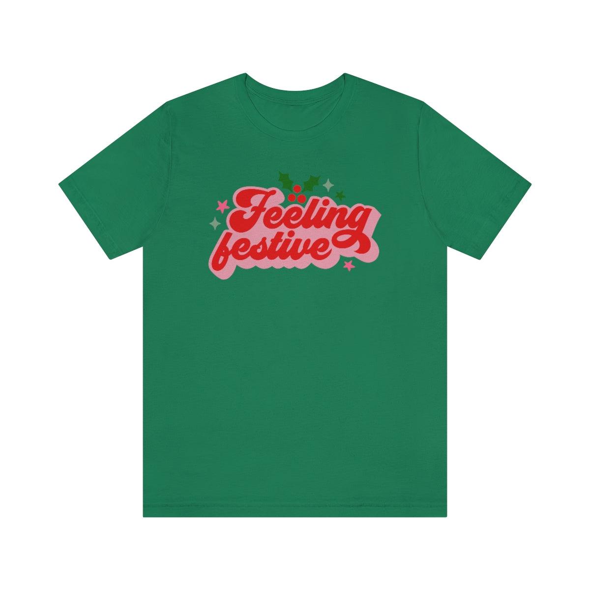 Retro Feeling Festive Christmas Shirt Short Sleeve Tee - Crystal Rose Design Co.