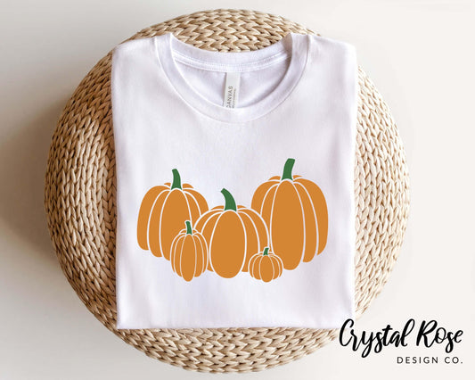 Pumpkin Collection Halloween Short Sleeve Tee - Crystal Rose Design Co.