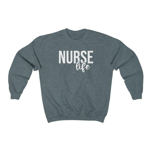 Nurse Life Crewneck Sweatshirt - Crystal Rose Design Co.
