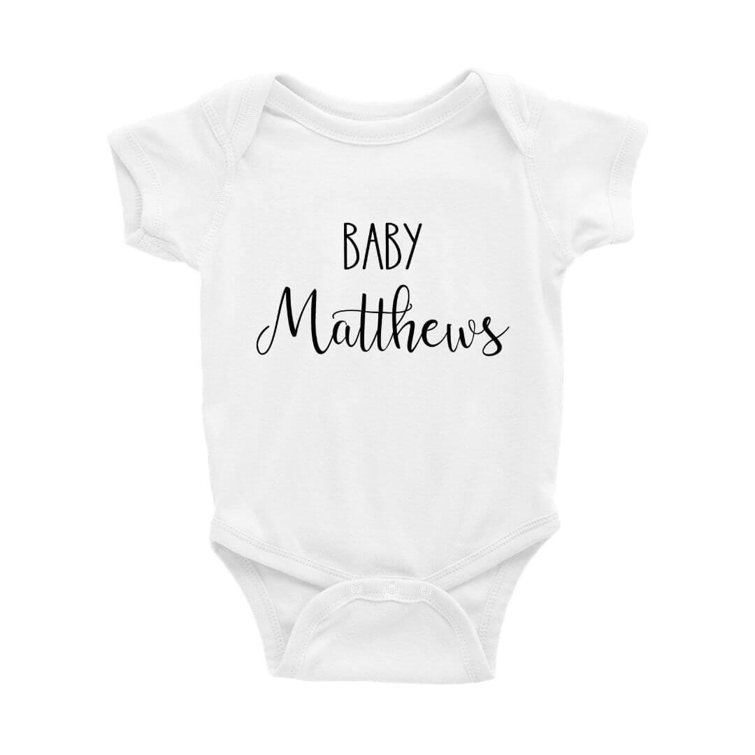 Personalized Baby Name Onesie