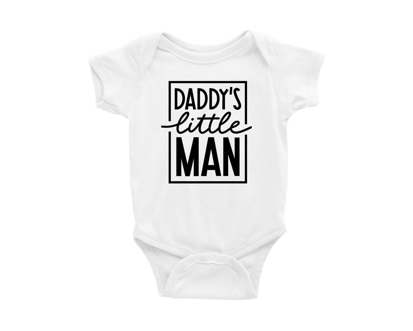 Daddy's Little Man Onesie - Crystal Rose Design Co.