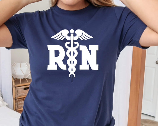 RN Nurse Short Sleeve Tee - Crystal Rose Design Co.