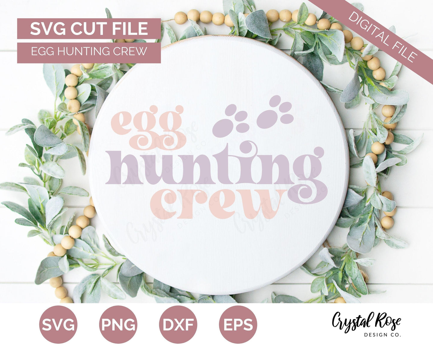 Egg Hunting Crew SVG, Easter SVG, Digital Download, Cricut, Silhouette, Glowforge (includes svg/png/dxf/eps)