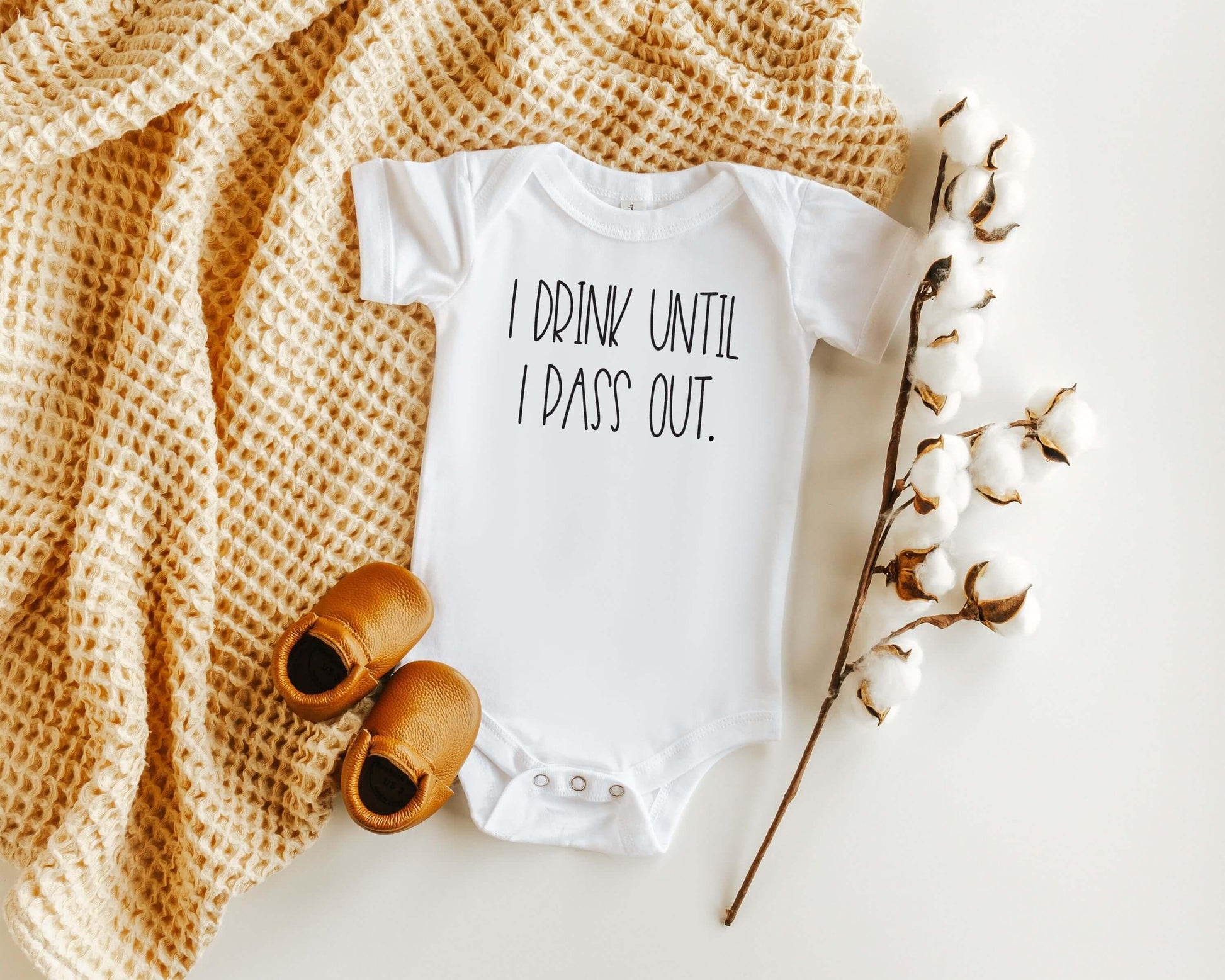 I Drink Until I Pass Out Baby Onesie - Crystal Rose Design Co.