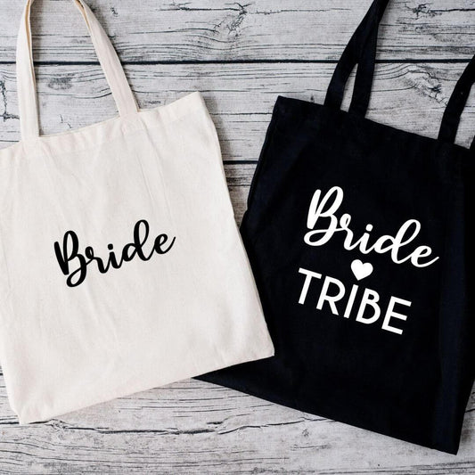 Bride Tribe Tote Canvas Bag - Crystal Rose Design Co.