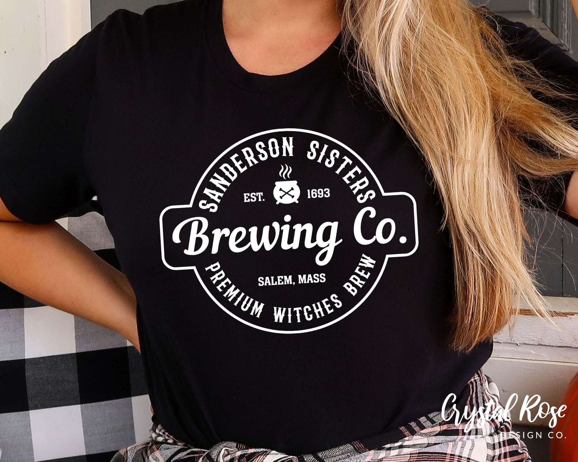 Sanderson Sisters Brewing Co. Halloween Short Sleeve Tee - Crystal Rose Design Co.