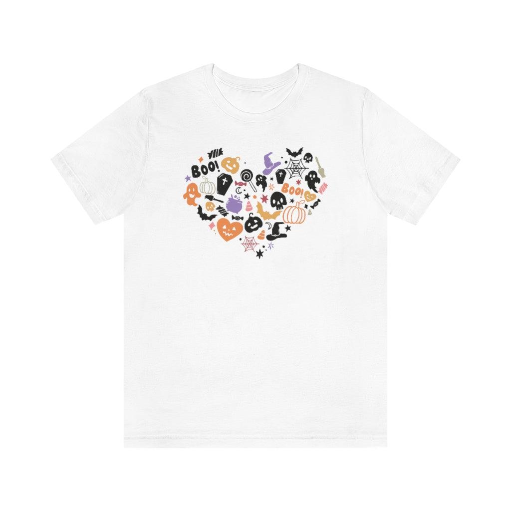 Halloween Heart Short Sleeve Tee - Crystal Rose Design Co.