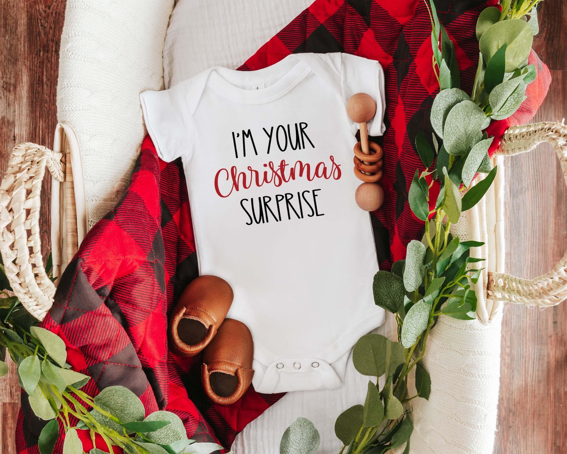 I'm Your Christmas Surprise Onesie - Crystal Rose Design Co.