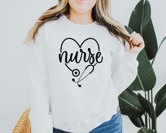 Nurse Crewneck Sweatshirt - Crystal Rose Design Co.