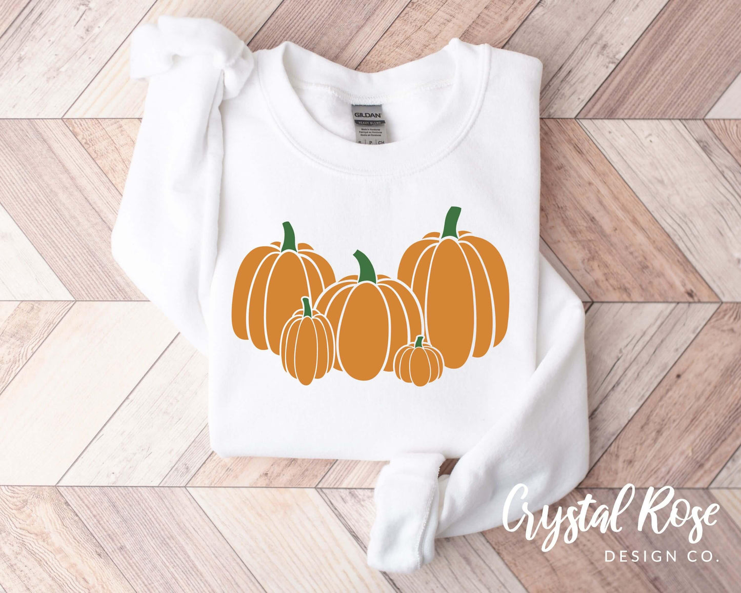Pumpkin Collection Fall Halloween Crewneck Sweatshirt - Crystal Rose Design Co.