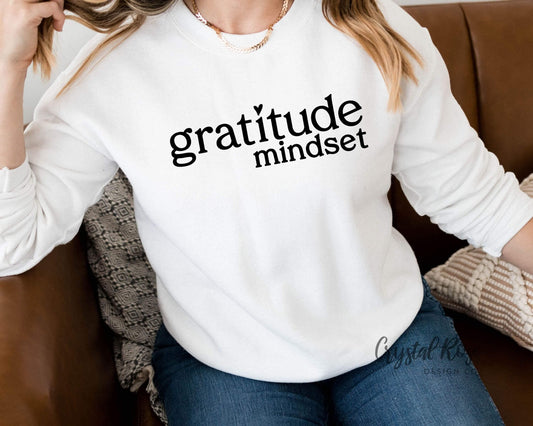 Gratitude Mindset Crewneck Sweatshirt