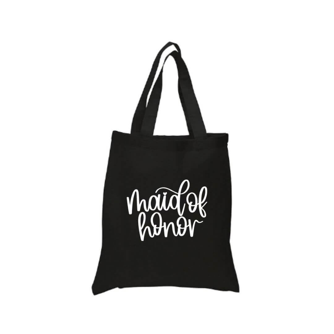 Maid of Honor Tote Canvas Bag - Crystal Rose Design Co.