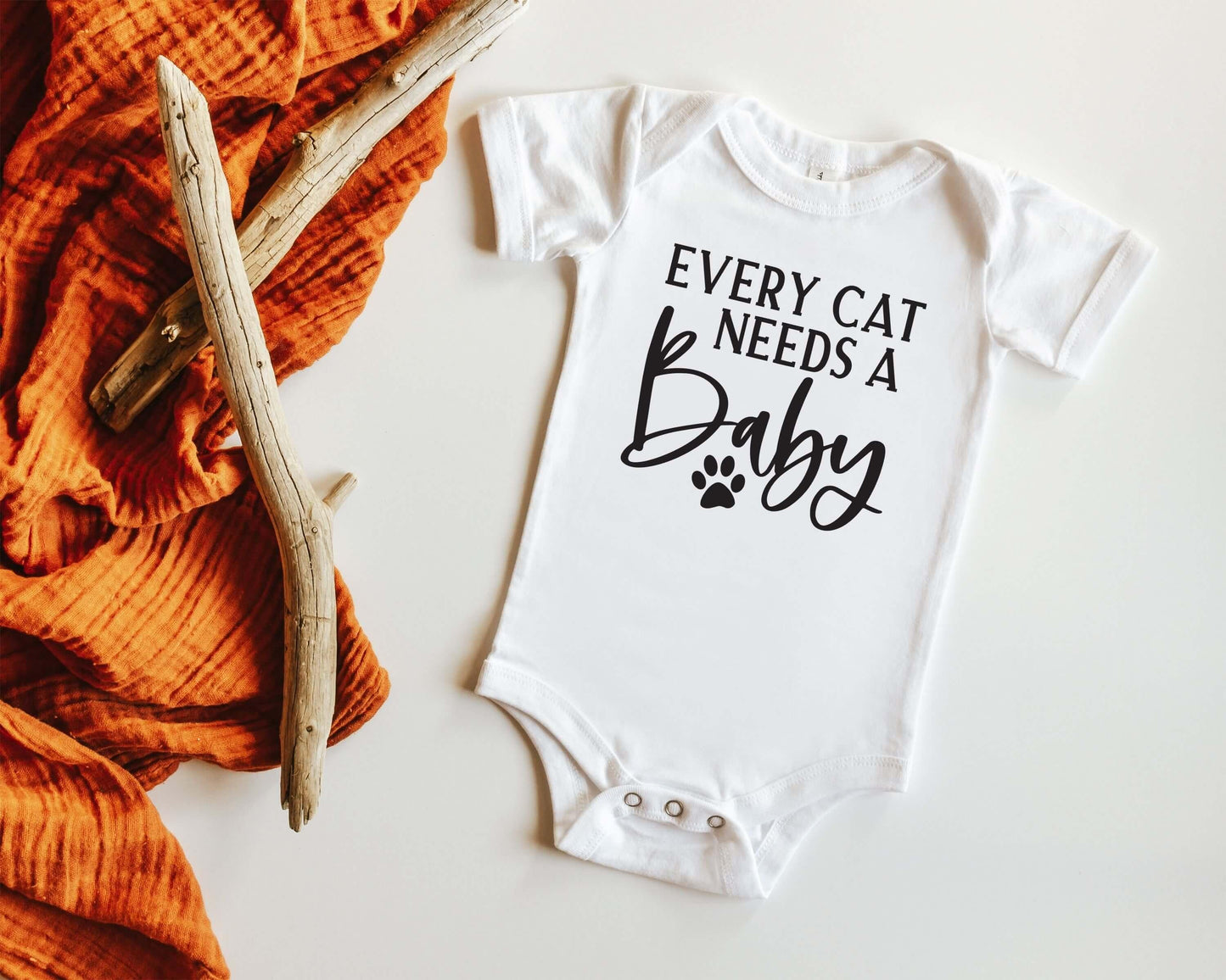 Every Cat Needs a Baby Baby Onesie - Crystal Rose Design Co.