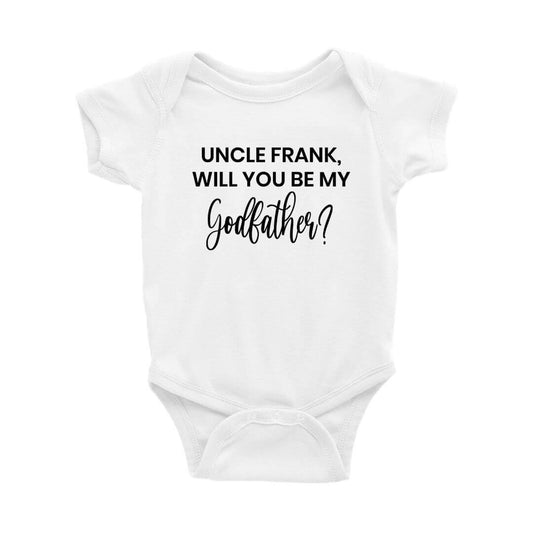 Will You Be My Godfather? Baby Onesie - Crystal Rose Design Co.