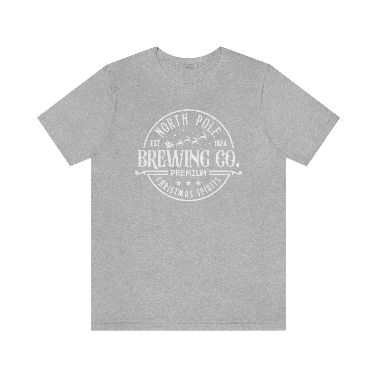 North Pole Brewing Co Christmas Shirt Short Sleeve Tee - Crystal Rose Design Co.