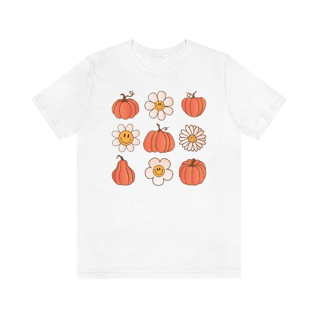 Daisy Pumpkin Halloween Short Sleeve Tee