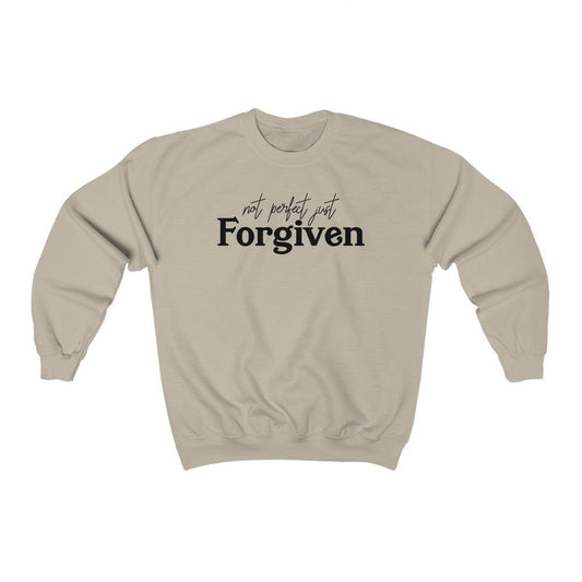 Not Perfect Just Forgiven Crewneck Sweatshirt - Crystal Rose Design Co.