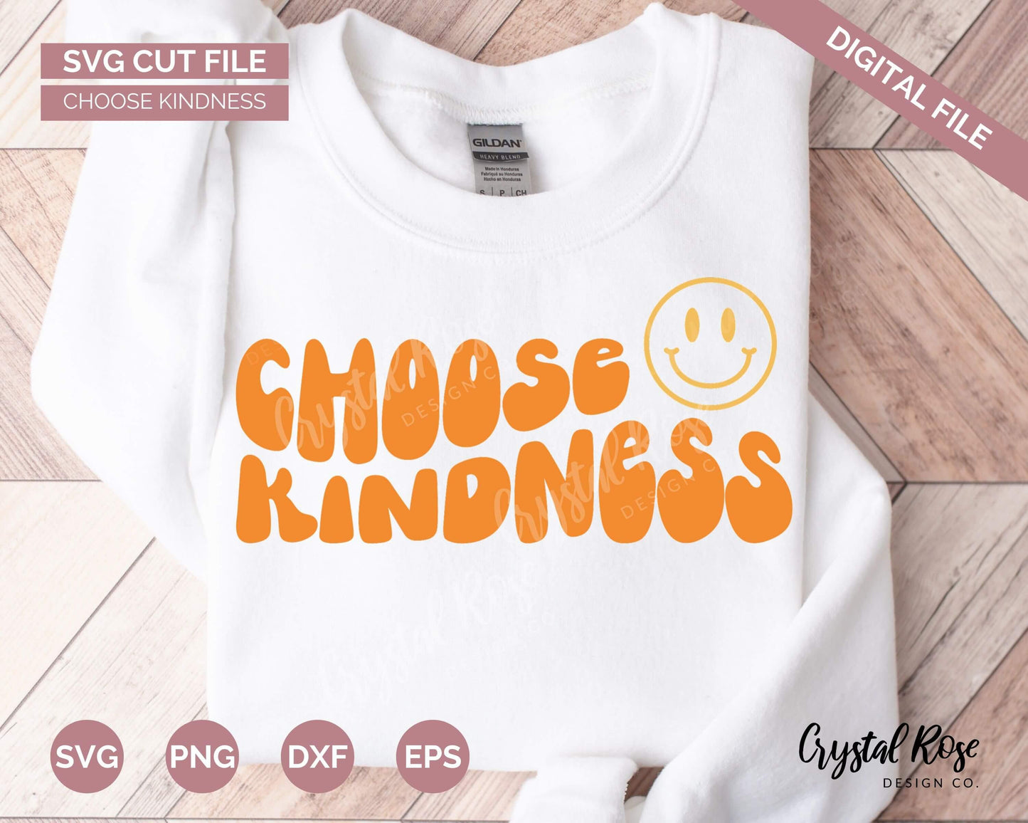 Choose Kindness SVG, Inspirational SVG, Digital Download, Cricut, Silhouette, Glowforge (includes svg/png/dxf/eps)