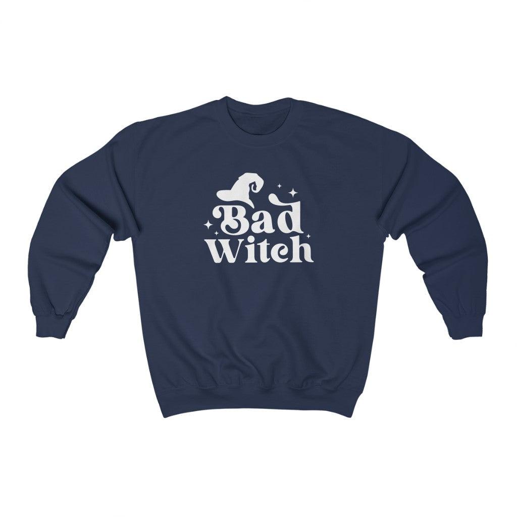 Bad Witch Halloween Crewneck Sweatshirt