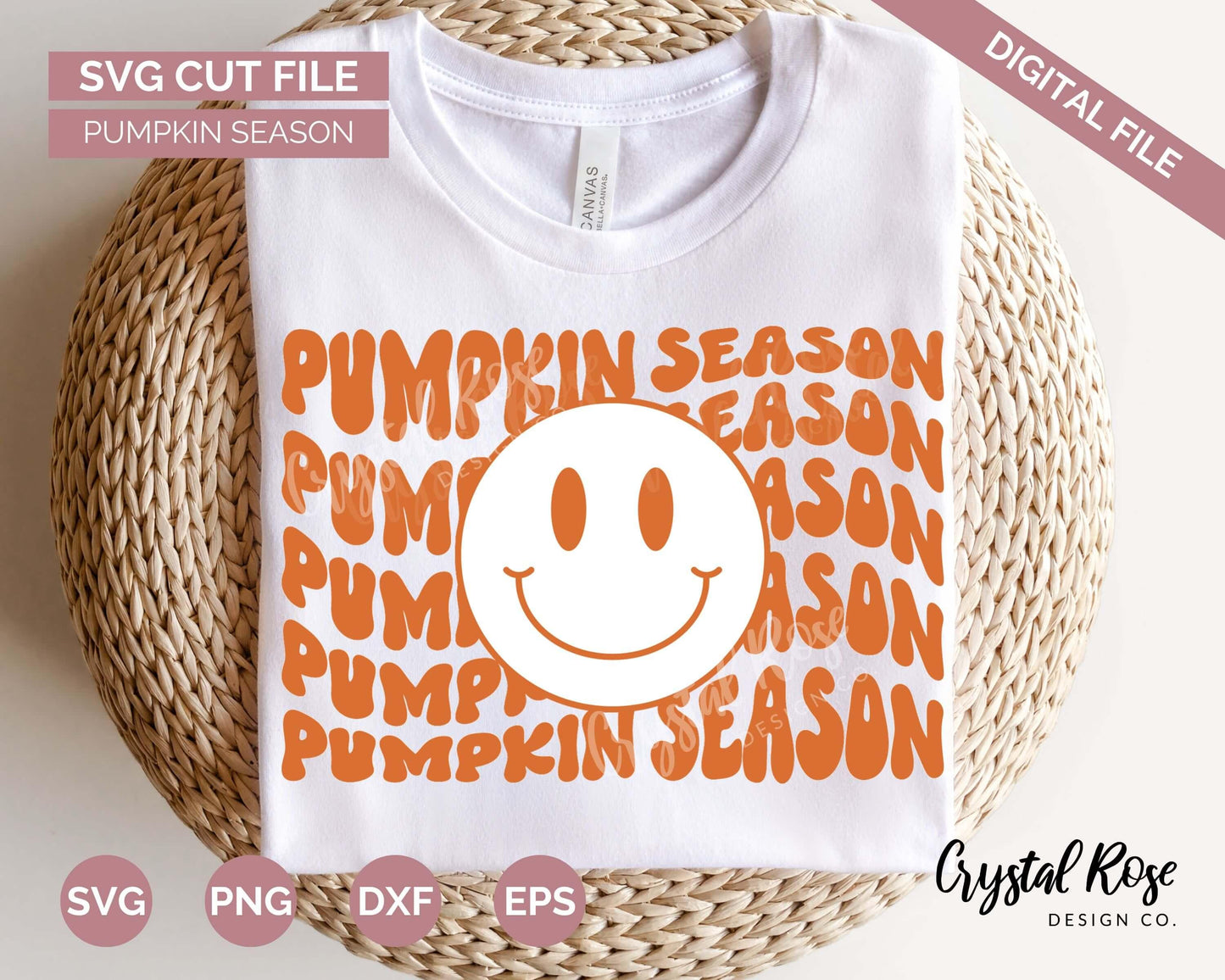 Pumpkin Season SVG, Fall SVG, Digital Download, Cricut, Silhouette, Glowforge (includes svg/png/dxf/eps)