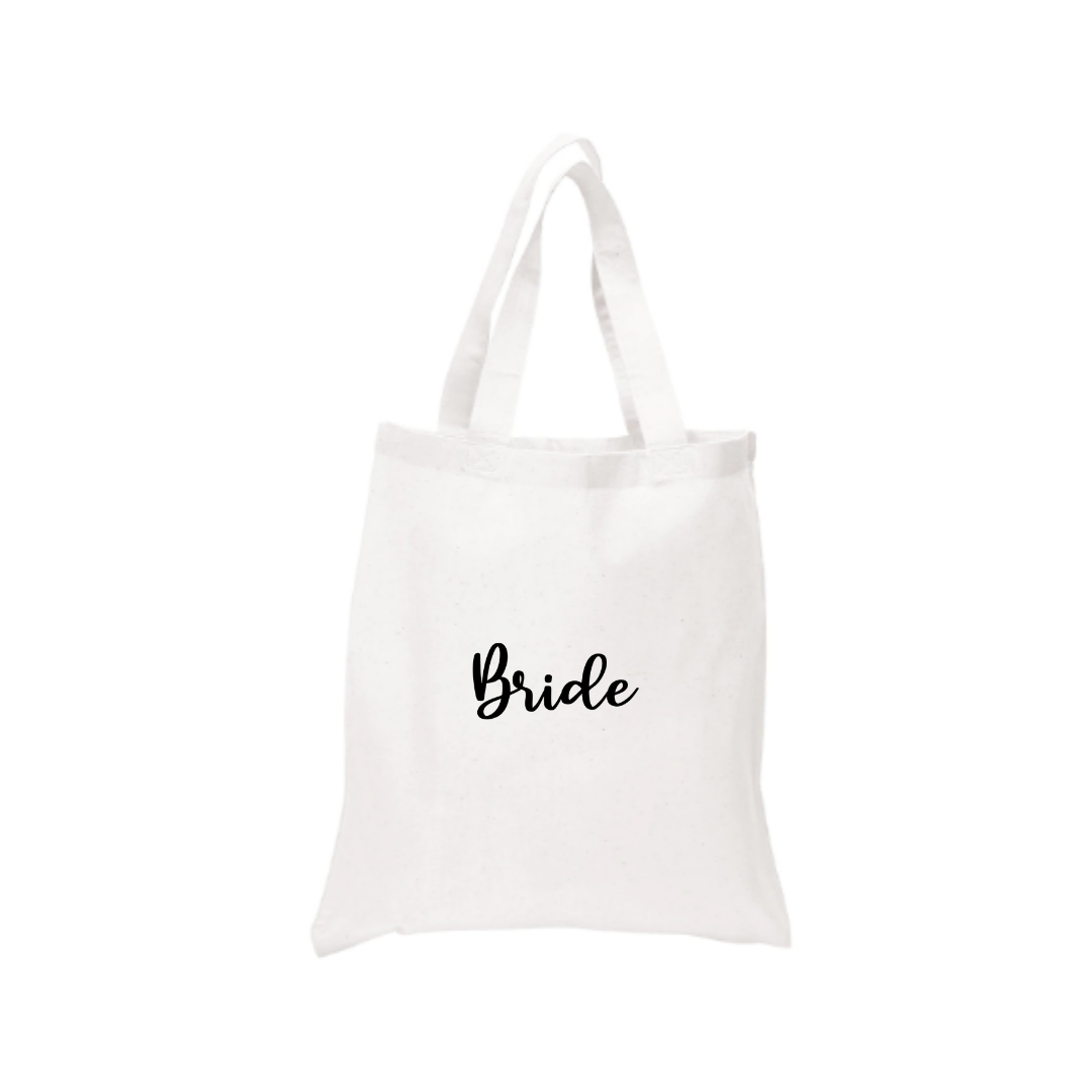 Bride Tote Canvas Bag - Crystal Rose Design Co.