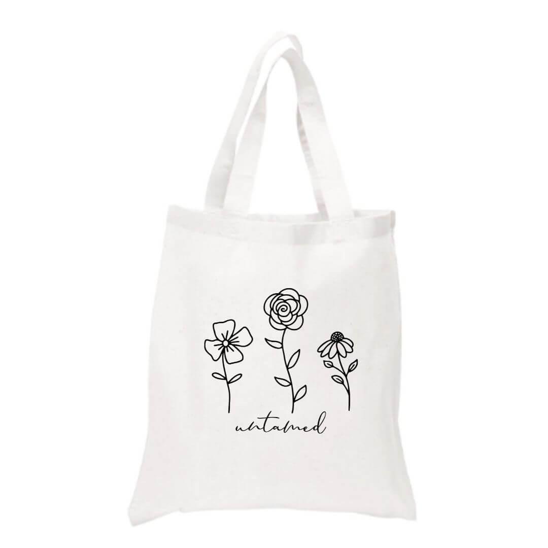 Untamed Floral Tote Bag - Crystal Rose Design Co.