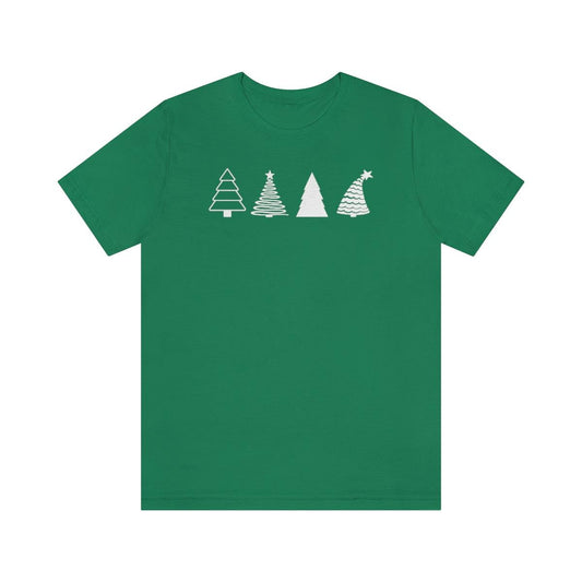 Christmas Trees Christmas Shirt Short Sleeve Tee