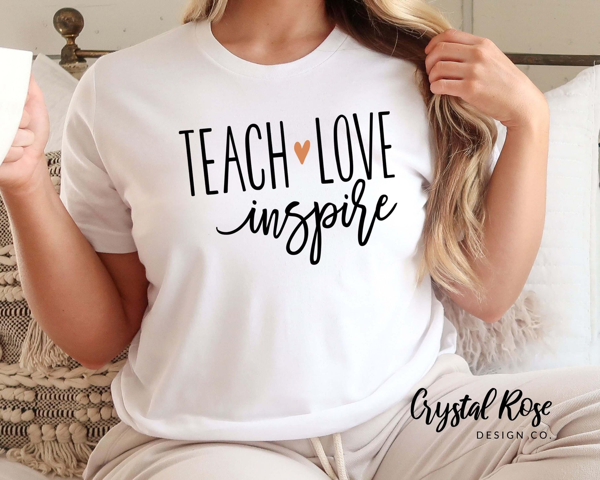 Teach Love Inspire Short Sleeve Tee - Crystal Rose Design Co.