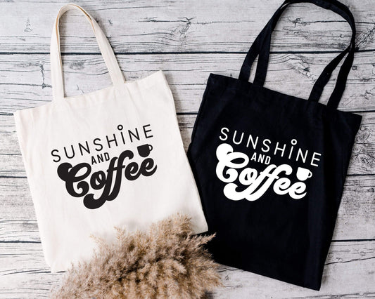 Sunshine and Coffee Tote Bag - Crystal Rose Design Co.