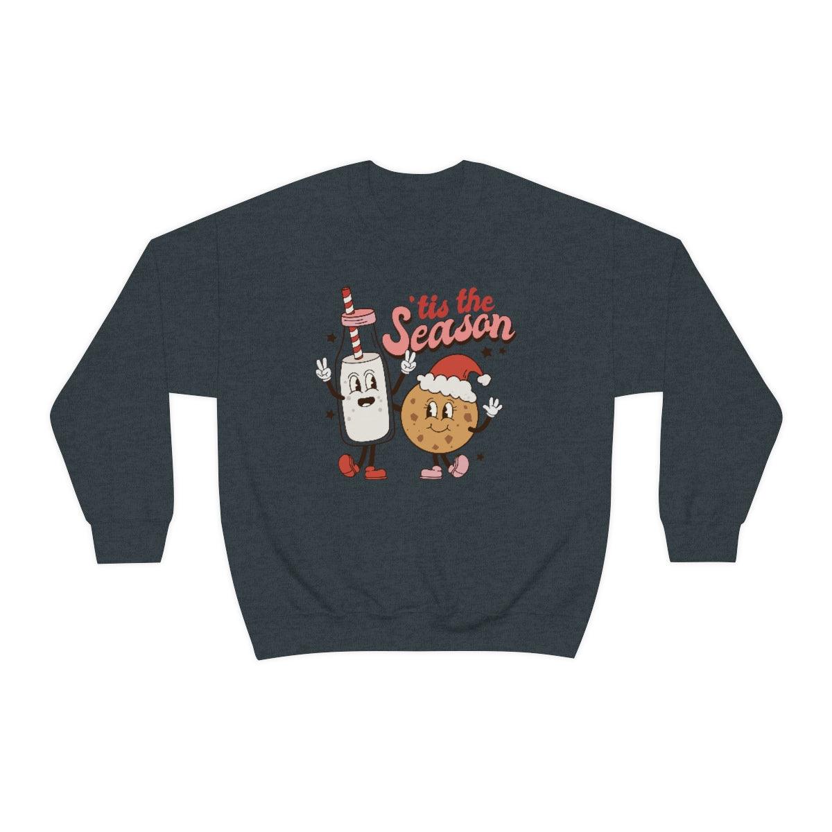 Retro Tis The Season Christmas Crewneck Sweater